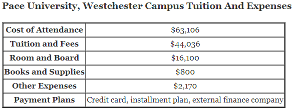 Pace-University-Westchester-Campus-Tuition